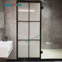 modern design black frame glass shower door glass shower screen hinges