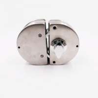 Customizable satisfying glass door center lock selling well